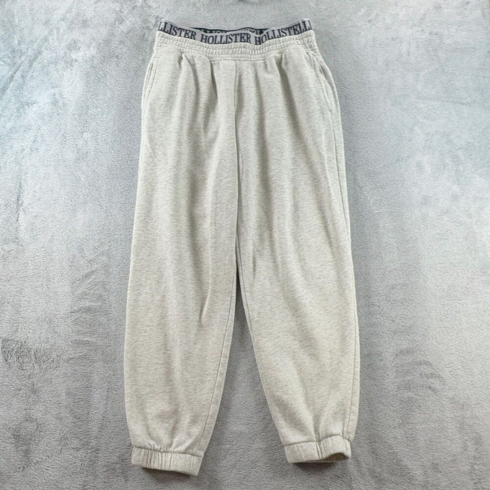Hollister Ultra High-Rise Joggers Women's Small Light Grey Heather Sweatpants
